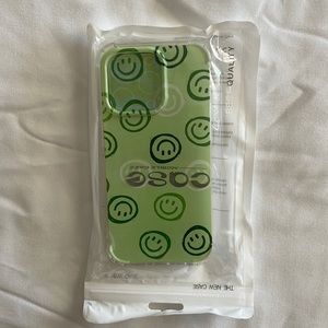 Green Smily Phone Case | IPhone 14 Pro